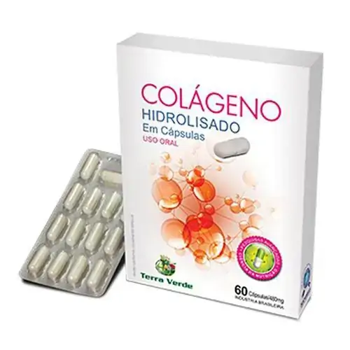 Colágeno Hidrolisado Terra Verde Sanibras 60 Cápsulas
