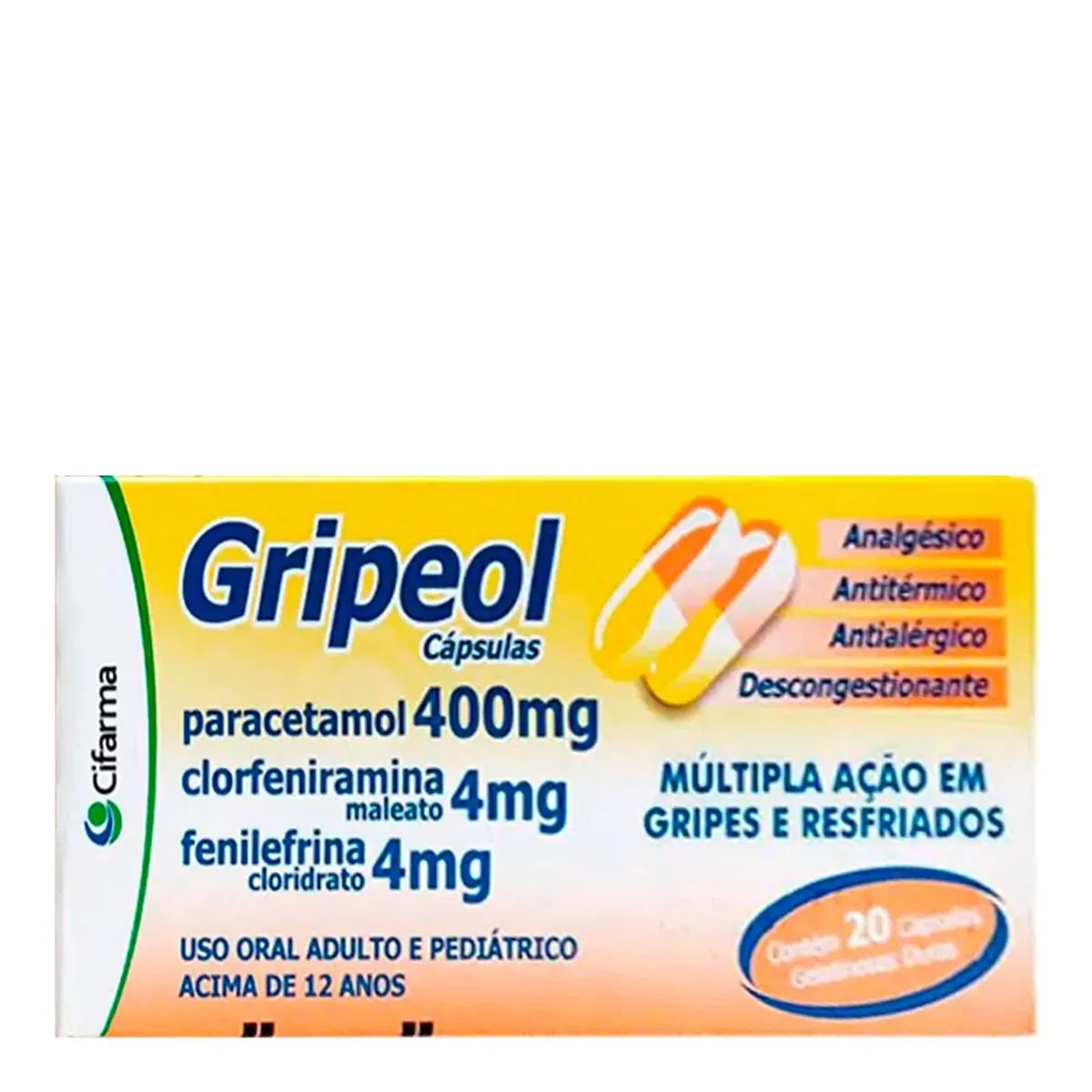 Gripeol Cifarma 20 Cápsulas