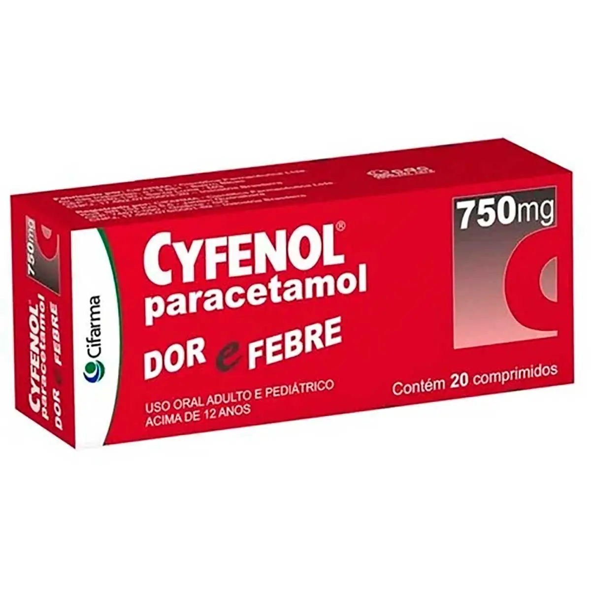 Cyfenol 750mg 20 Comprimidos