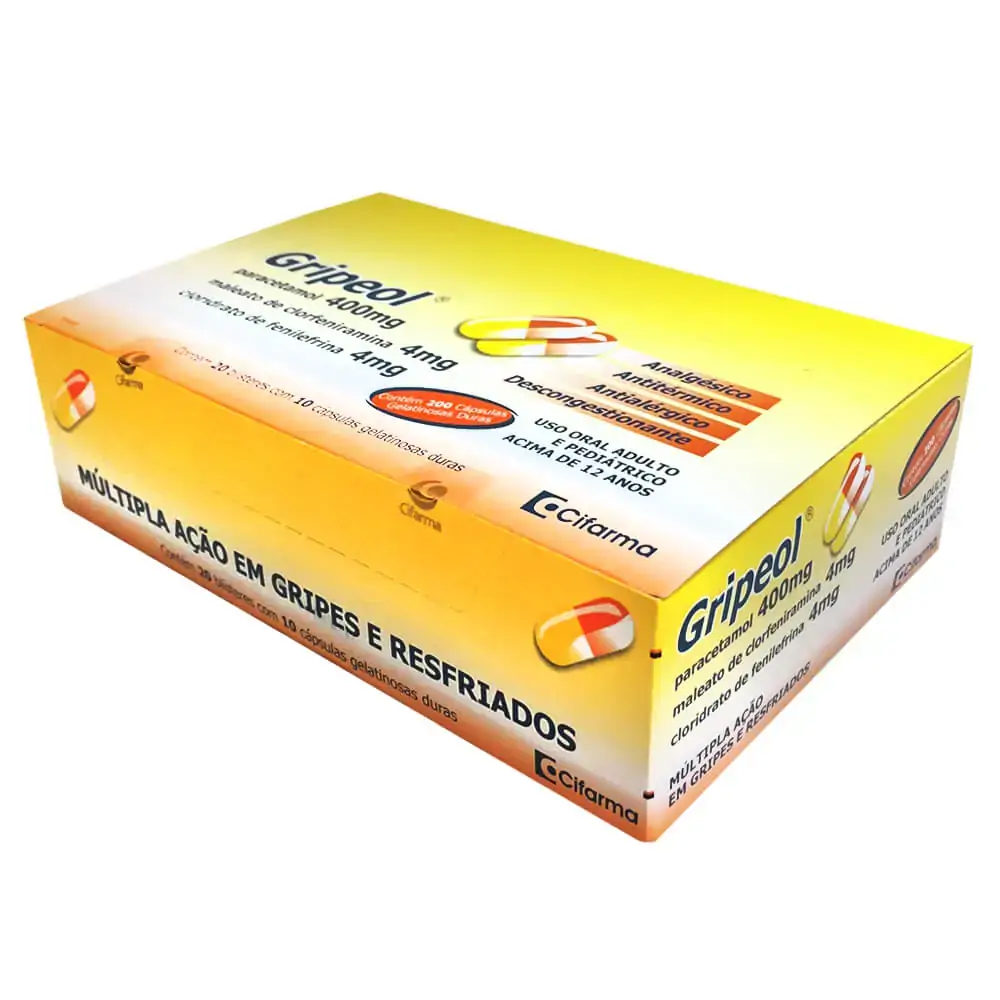 Gripeol 400 4 4mg Caixa 50bl X 4 Cap