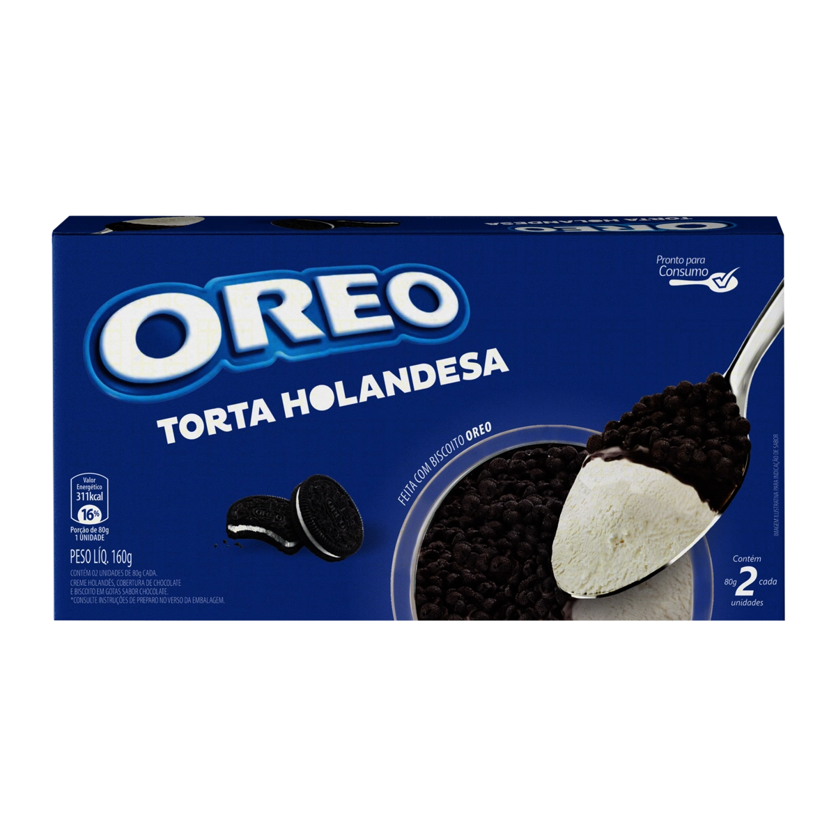 Torta Holandesa Oreo Caixa 160g 2 Unidades