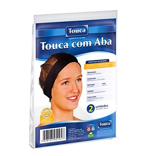 Touca Rede Preta C/elastico C/2 C/aba