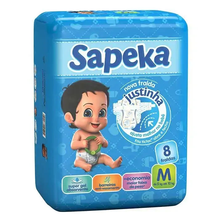 Fralda Desc Sapeka C/8u M