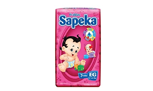 Fralda Descartável Infantil Sapeka Xg Pacote 6 Unidades
