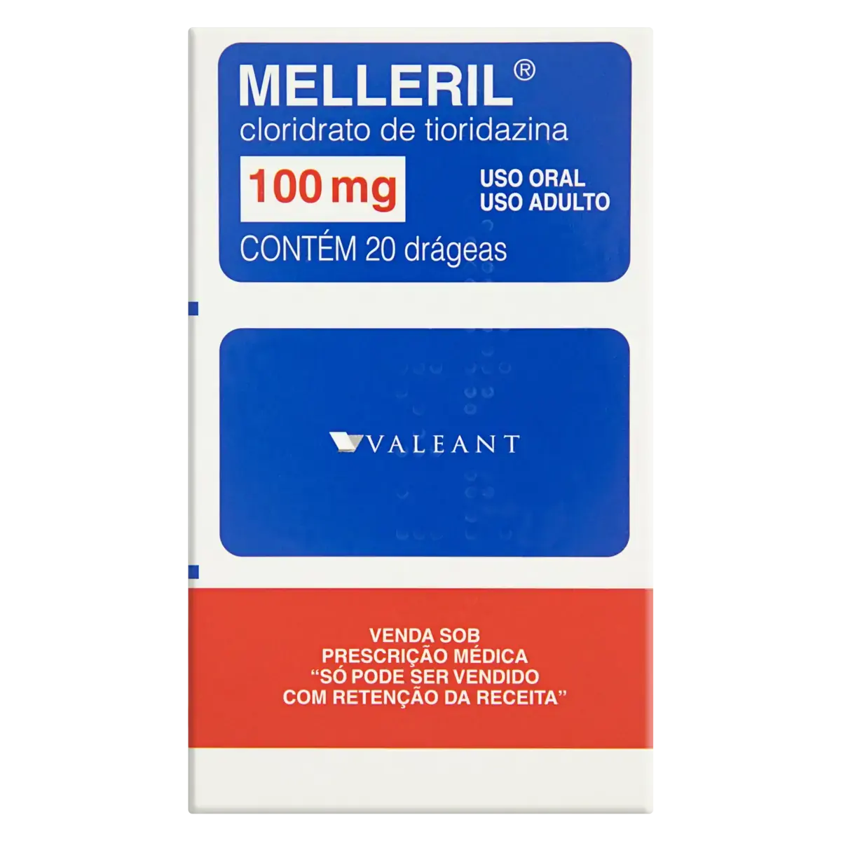 Melleril 100mg Valeant Caixa 20 Drágeas