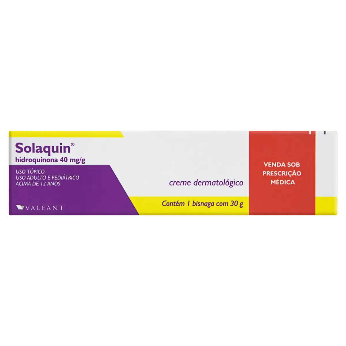 Solaquin 40mg/g Valeant Caixa 30g
