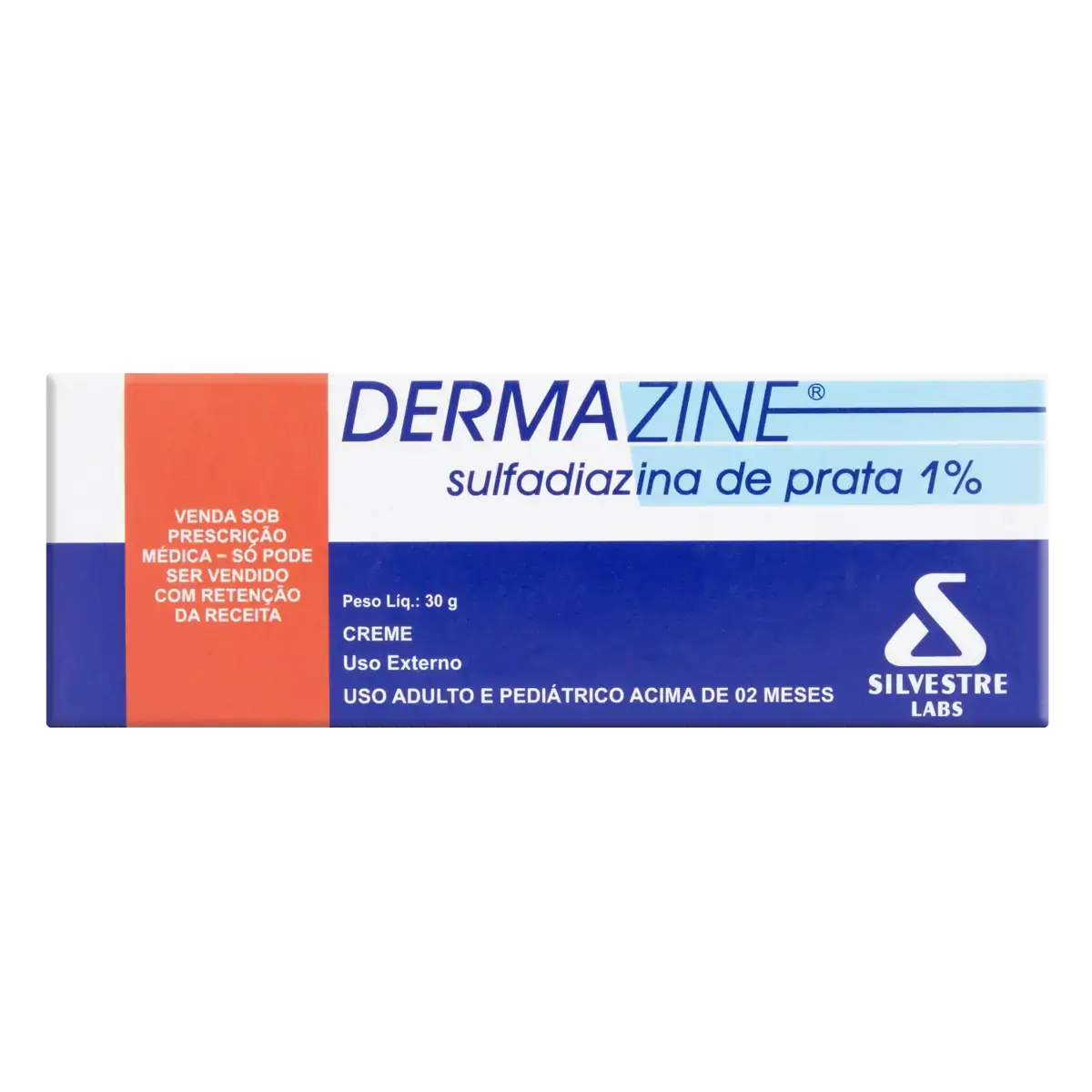 Dermazine 1 Silvestre Labs Caixa 30g