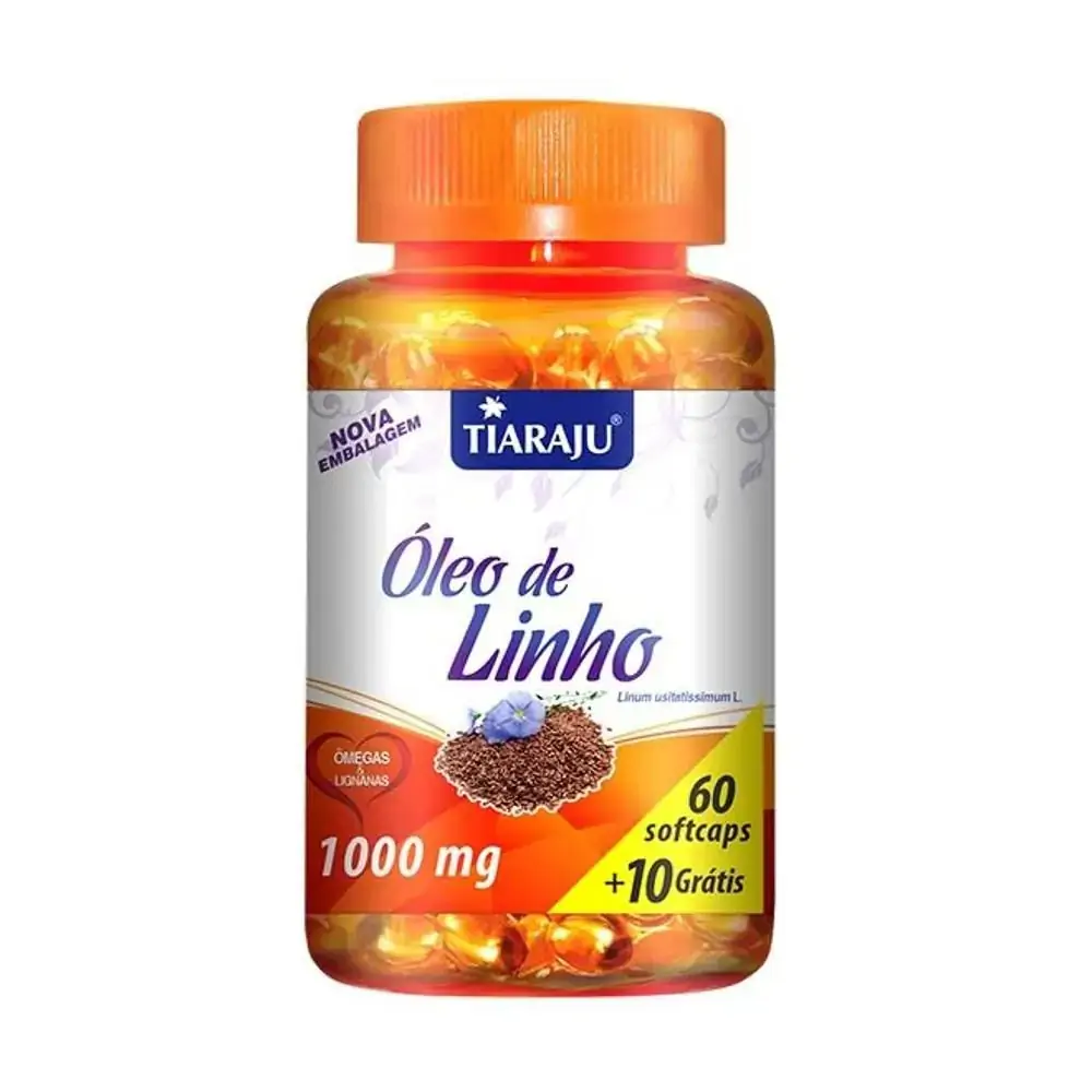 Oleo De Linho 1000mg 60 10 Caps Tiaraju Laboratorio Tiaraju