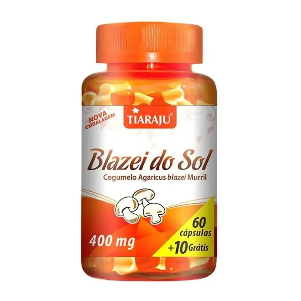 Blazei Do Sol 400mg 60caps 10 Tiaraju