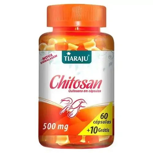Chitosan 500mg 60caps 10 Grátis