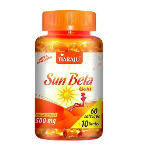 Sun Beta Gold Betacaroteno 500mg 60caps 10 Grátis