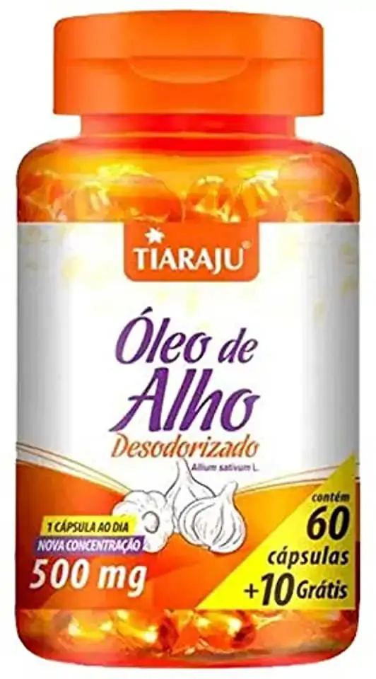 óleo De Alho Desodorizado 60 Softcaps Tiaraju