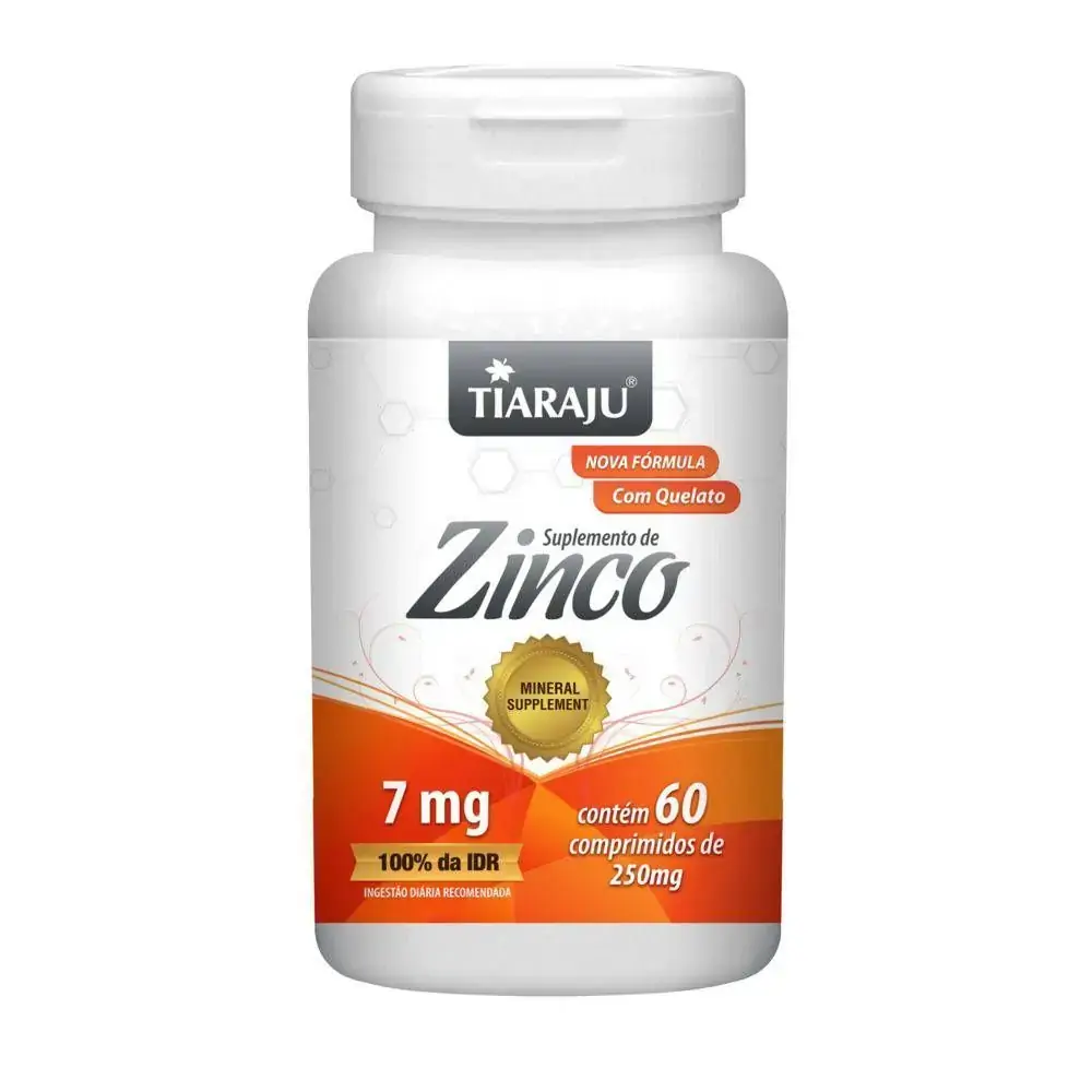 Zinco 250mg 60caps Tiaraju