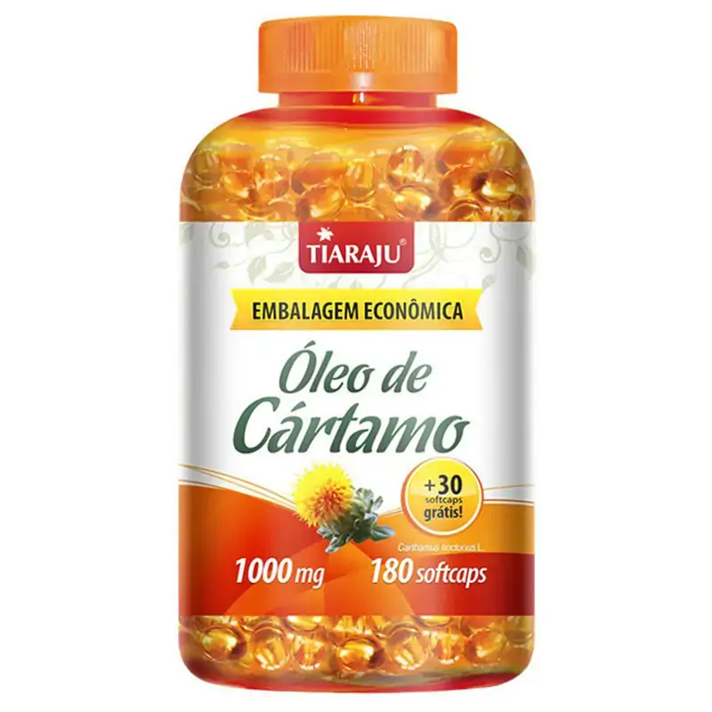 óleo De Cártamo Tiaraju 1000mg 180 Cápsulas