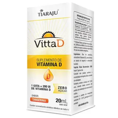 Vitta D Tangerina Adulto Gotas 20ml Tiaraju