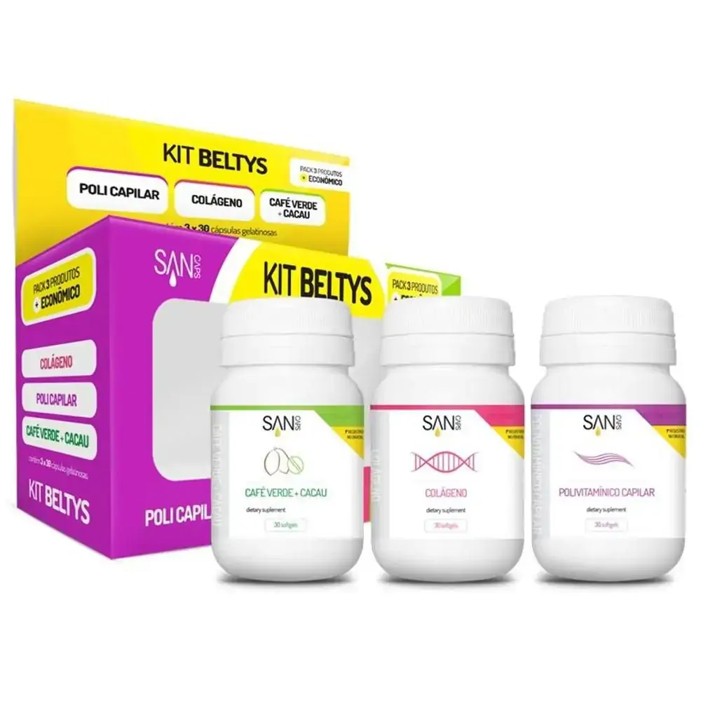 Kit Beltys Cafe Verde Policapilar Colageno Beltys