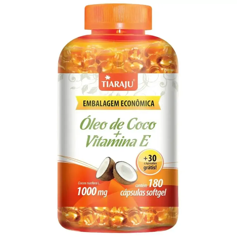 Oleo De Coco Vit E 180 30caps 1000mg Tiaraju Tiaraju