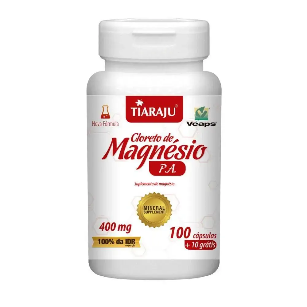 Cloreto De Magnesio P.a. 100caps Tiaraju Alimentos