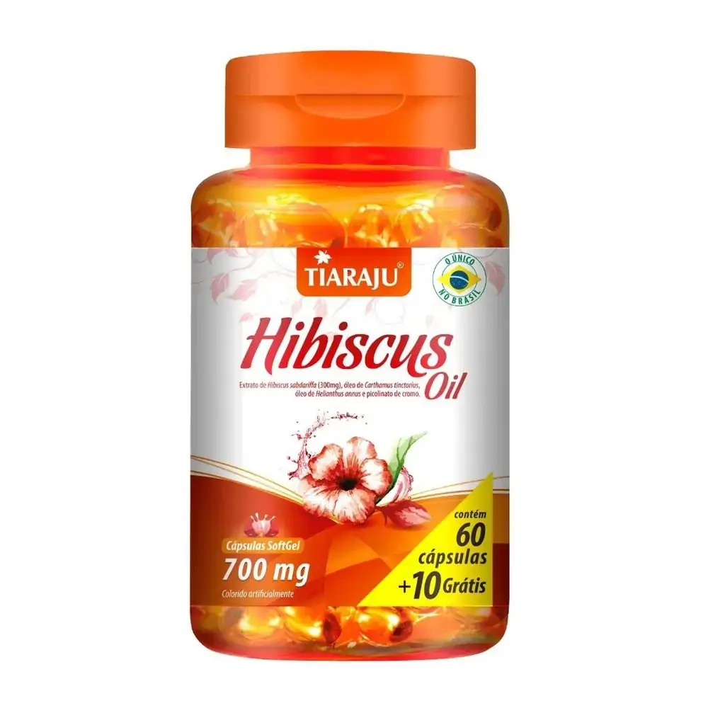 Hibiscus 700mg 60/10 Capsulas Tiaraju Tiaraju