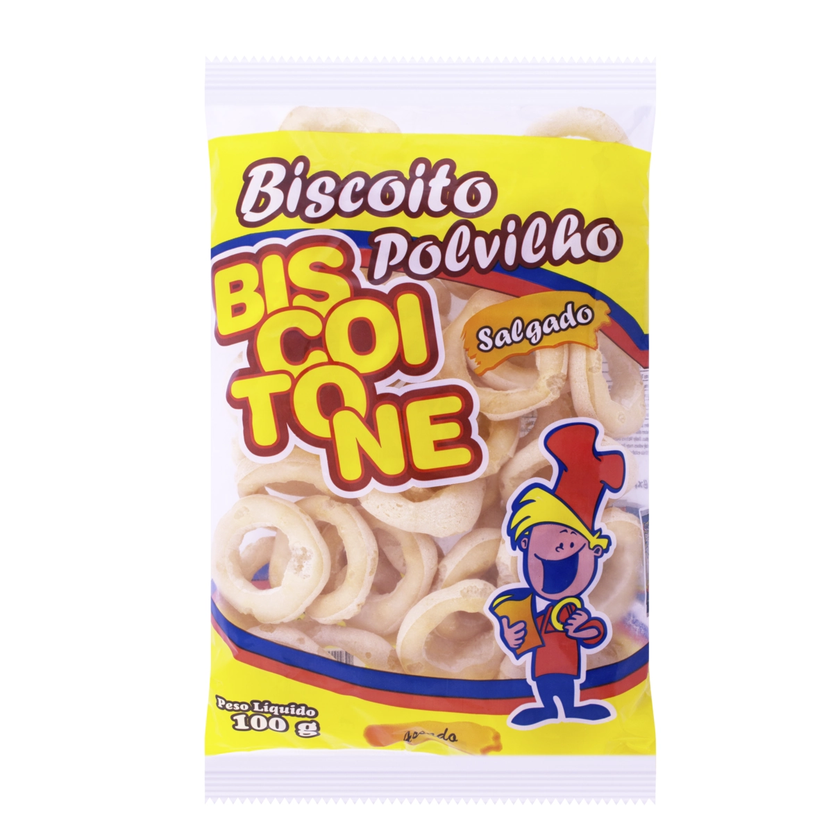 Biscoito BISCOITONE de Polvilho Salgado Pacote 100g