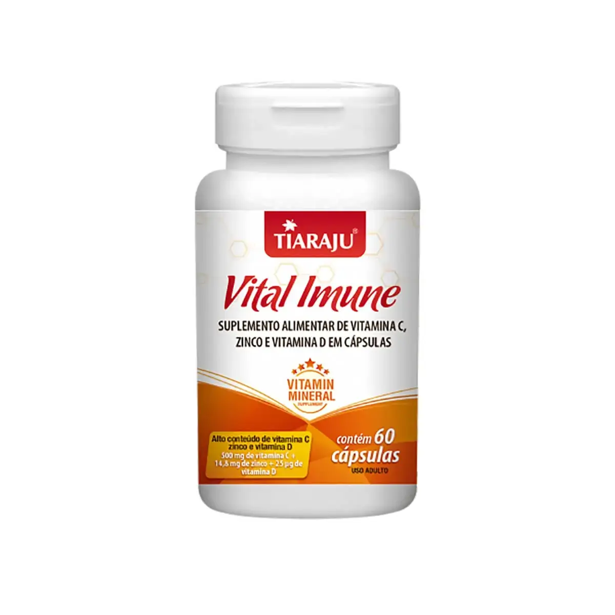 Tiaraju Vital Imune 550mg 60 Cápsulas