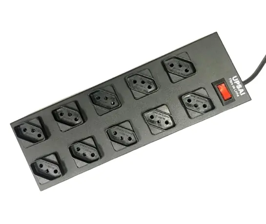 Filtro Linha 10 Tomadas Espaçadas 1metro Circuit Breaker
