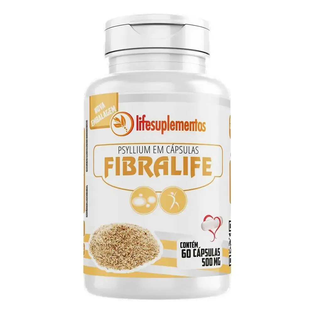 Psyllium 500mg 60 Cáps Fibralife Melcoprol