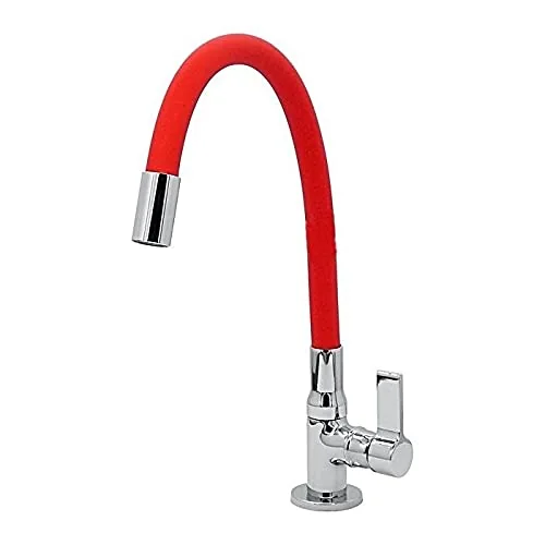 Torneira Cozinha Bancada Gourmet Colors Mangueira Silicone Vermelha Casagrande Mudial