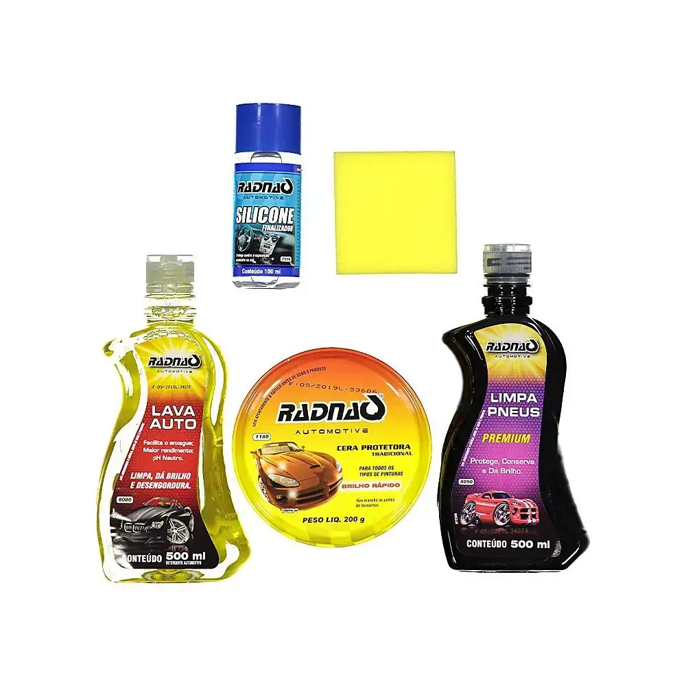 Kit Auto Radnaq 4unidade Gts.1esponja