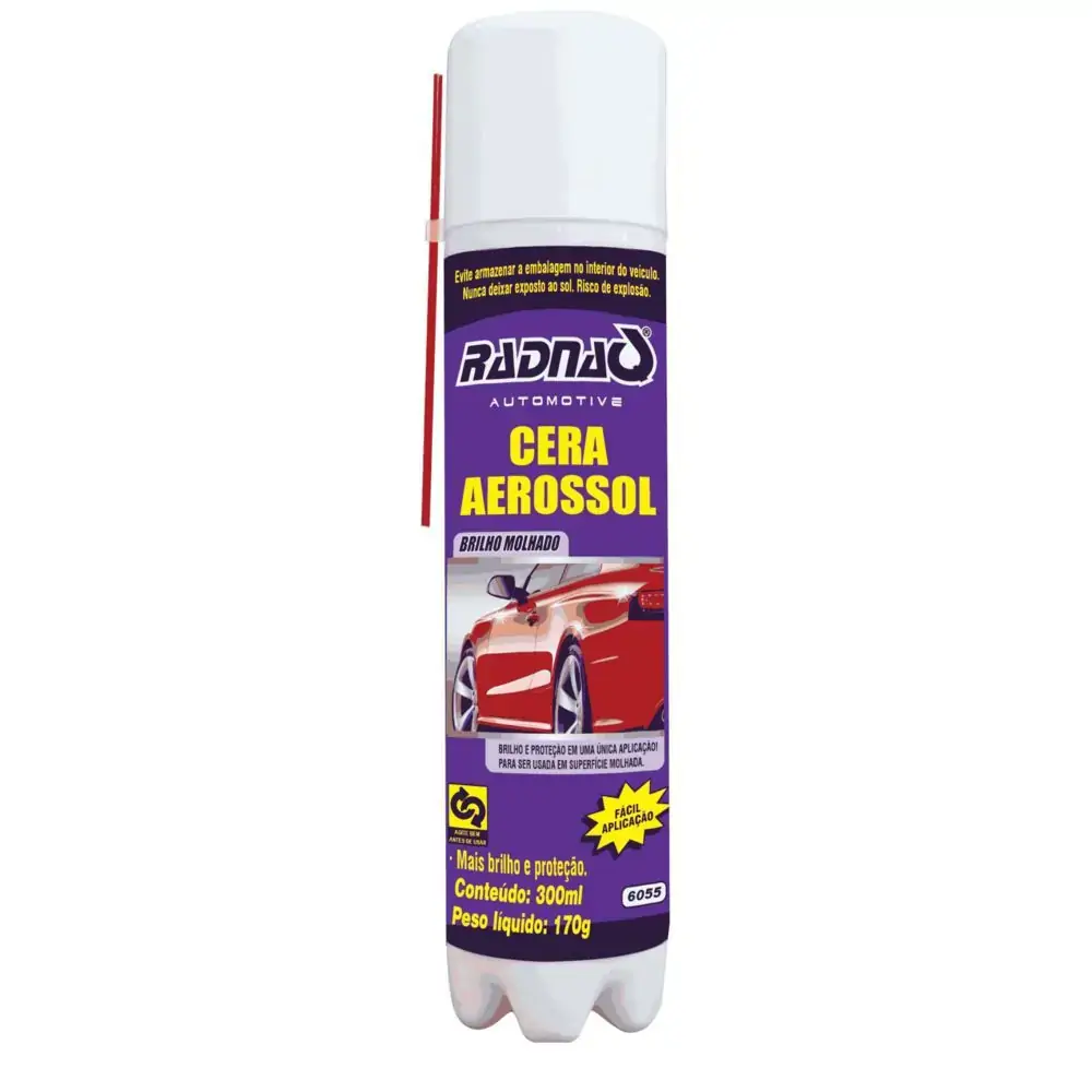 Cera Aerosol Automotiva Radnaq 300ml