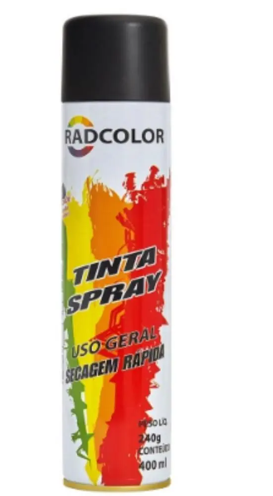 Tinta Spray Preto Fosco