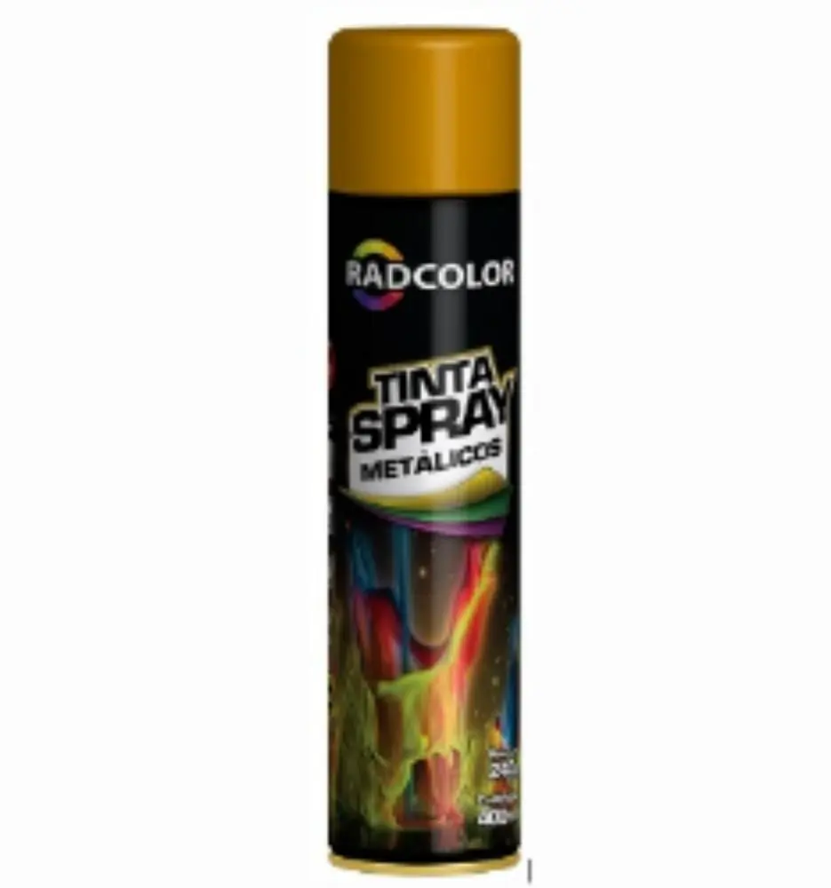 Tinta Spray Metalicos Radcolor Cor Ouro