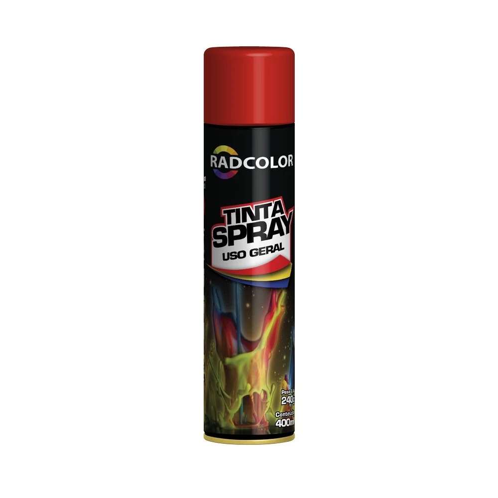 Tinta Spray Vermelho Ferrari 400ml/250g - RADNAQ RC213506