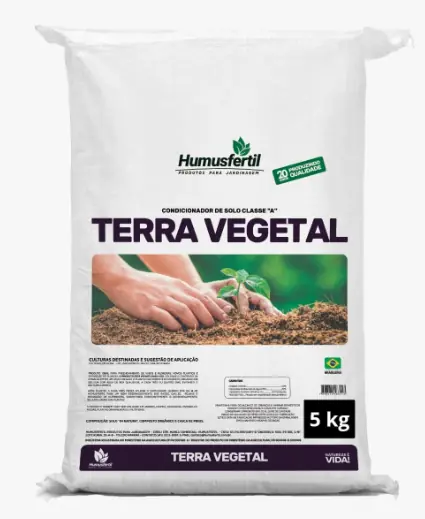 Terra Vegetal Adubada 5kg