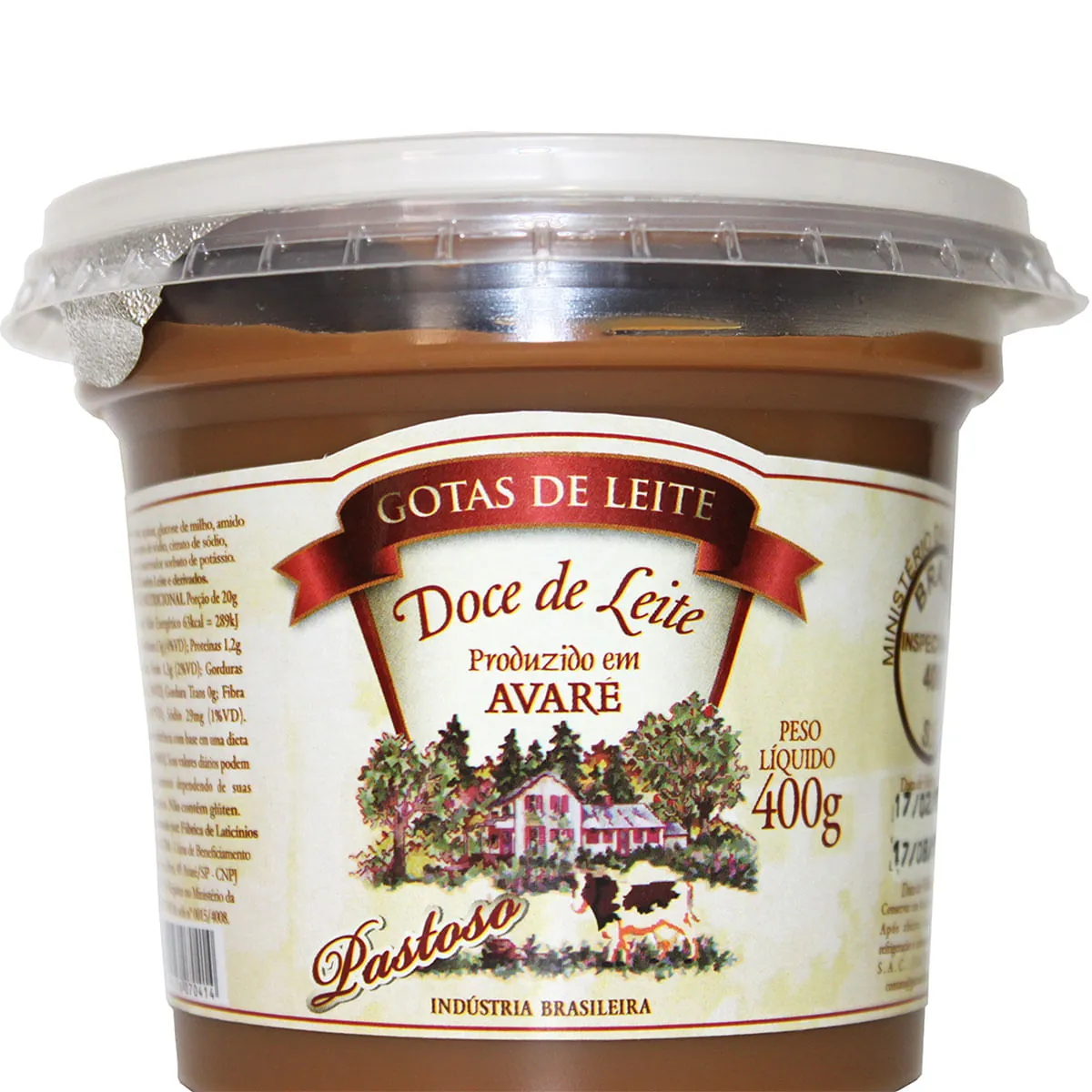 Doce De Leite Pastoso Gotas De Leite Pote 400g