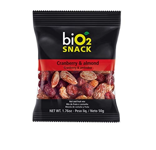 Mix de Frutas e Sementes Cranberry & Amêndoa biO2 Snack Pacote 50g