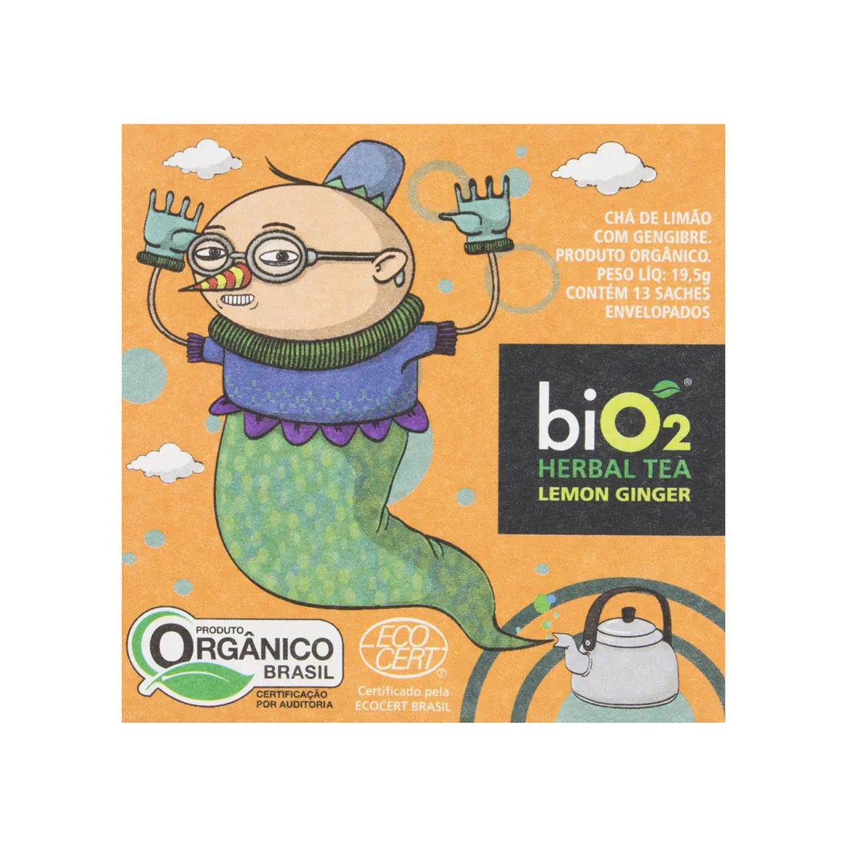 Chá Gengibre Limão Herbal Tea Bio2 19,5g
