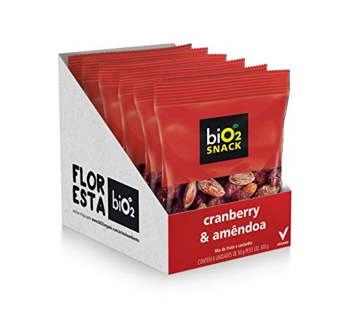 Mix De Frutas Desidratada E Castanha Bio2 Snack Cranberry E Amêndoa