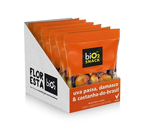 Mix De Frutas Desidratada E Castanha Bio2 Snack Damasco Uva E Castanha Do Pará