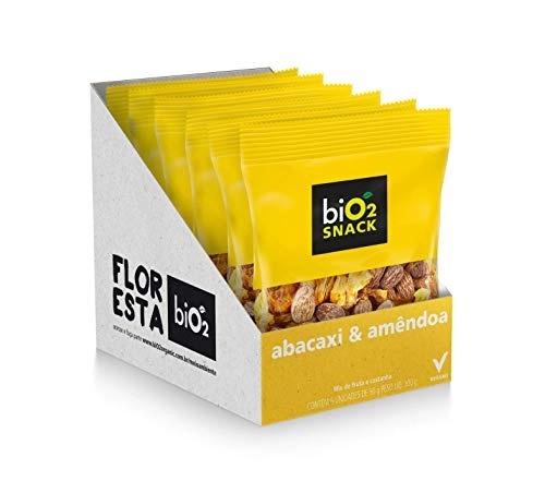 Mix De Frutas Desidratada E Castanha Bio2 Snack Abacaxi E Amêndoa