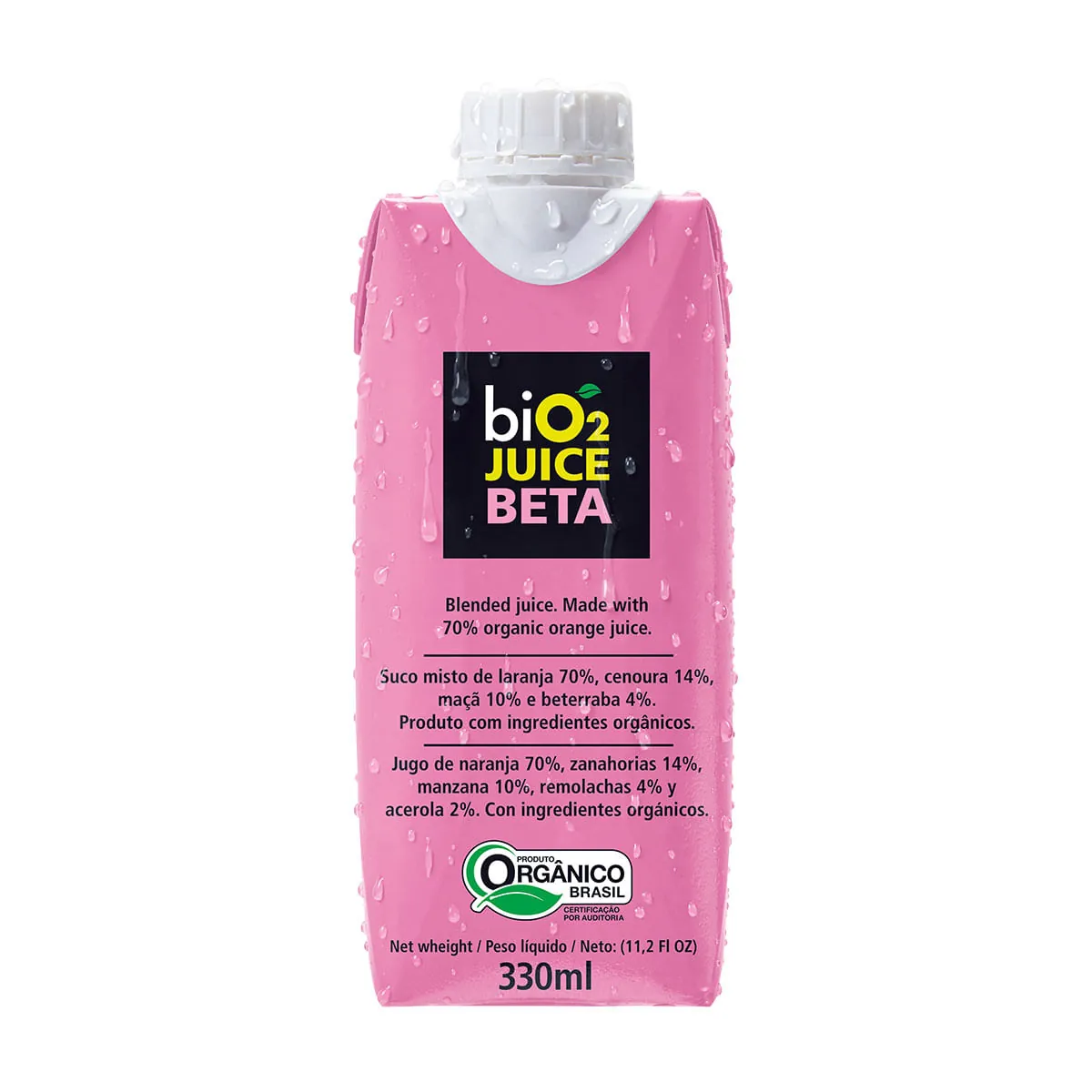 Suco Orgânico BIO2 Beta 330ml