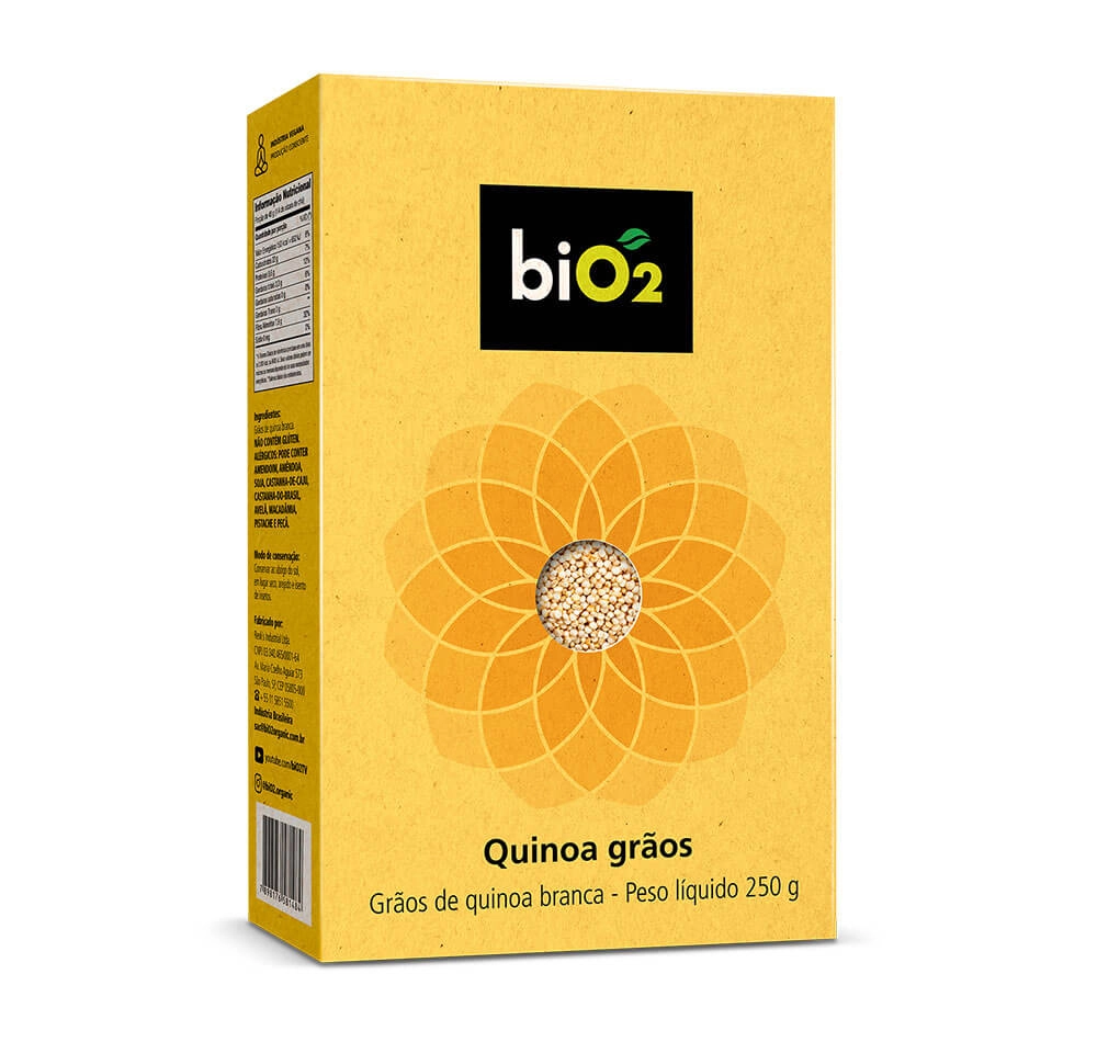 Quinoa Branca Em Grãos Bio2 Caixa 250g