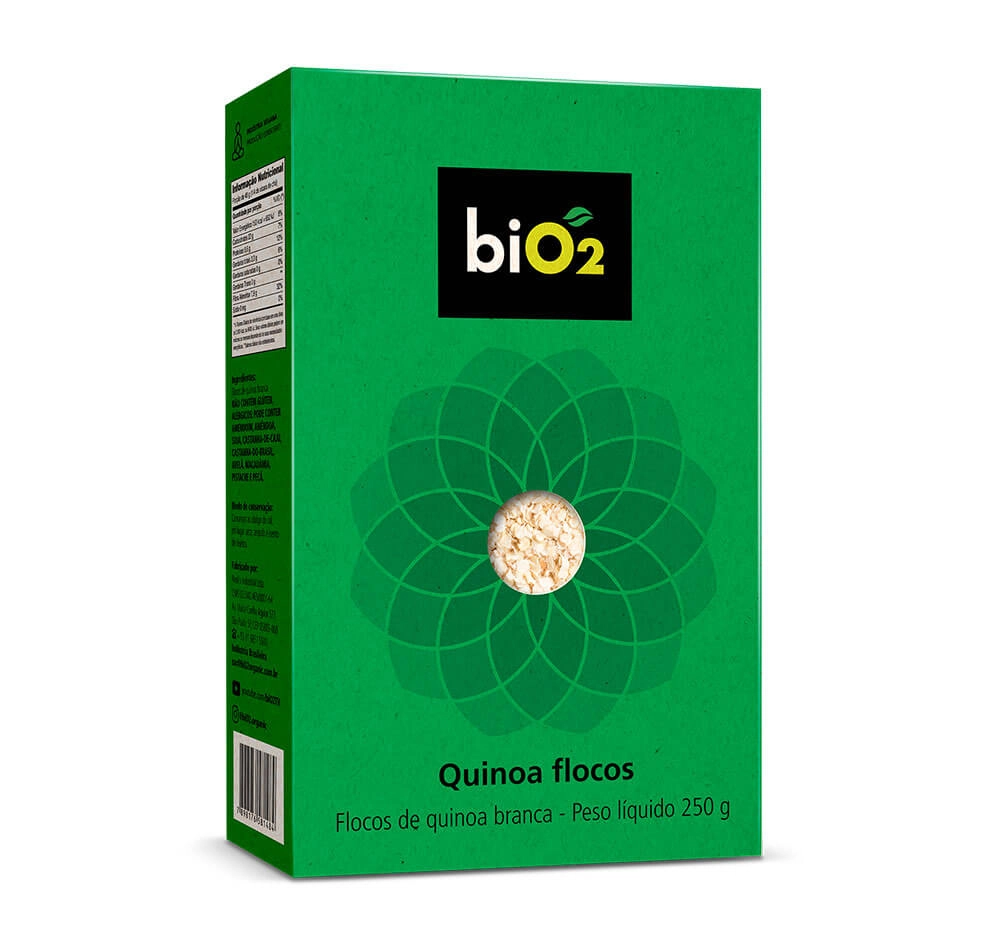 Quinoa Branca Flocos Bio2 Caixa 250g