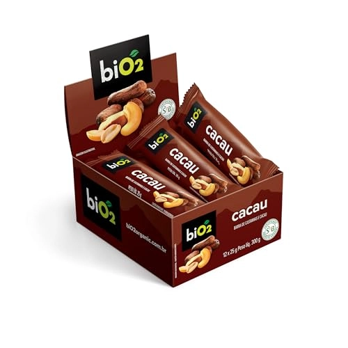 Barra de 7 Castanhas com Cacau Bio2 (Cx c/ 12 un de 25g)