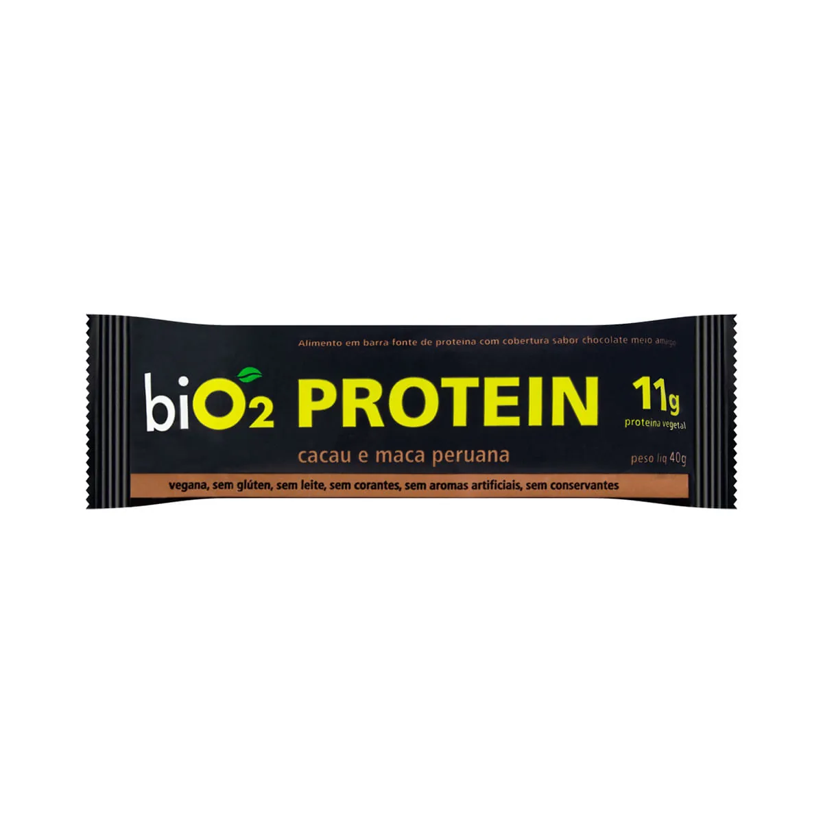 Barra de Proteína de Cacau e Maca Peruana biO2 Protein 40g