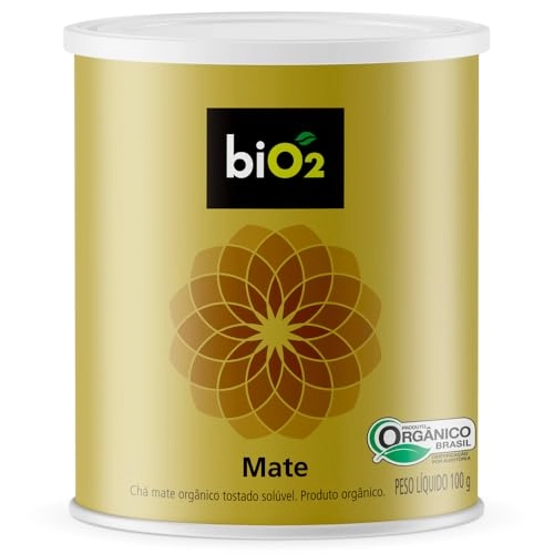Chá Mate Tostado Orgânico Bio2 Lata 100g