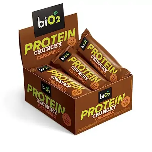 Bio2 Protein Crunchy Bar Caramelo 9 X 50 G