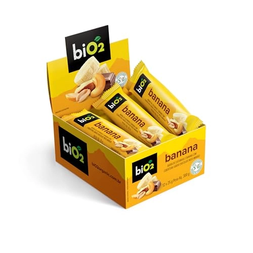 Bio2 Nuts Banana Com Chocolate 12 X 25 G