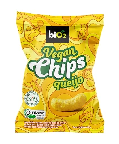 Salgadinho Orgânico Queijo Bio2 Vegan Chips Pacote 40g