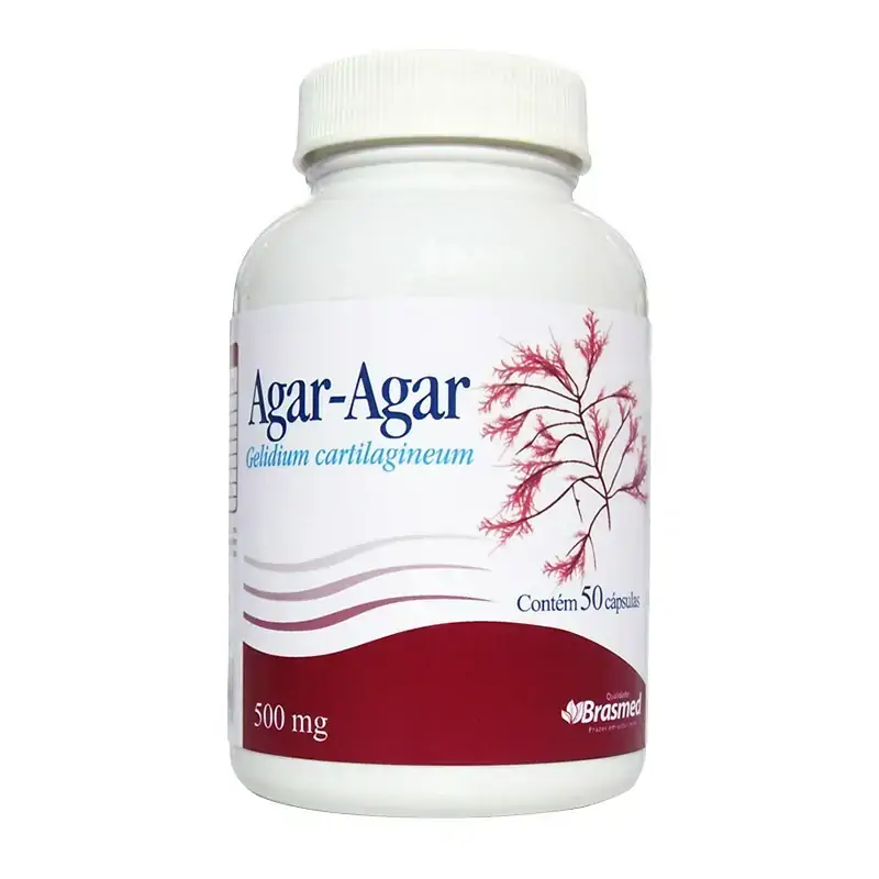 Agar Agar 500mg 50 Caps Brasmed Geral